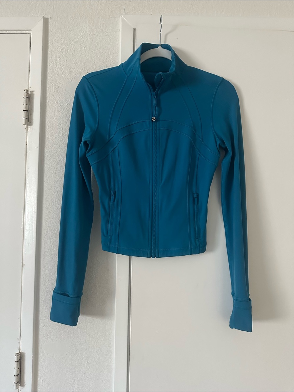 Lululemon Define Cropped Jacket Nulu Hawaiian Blue .